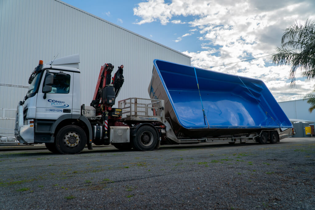 Fibreglass pool relocation